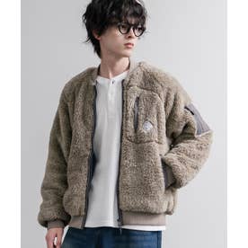 ボアジャケット ブルゾン MA-1 フライトジャケット シャギーボア メンズ レディース アウター 短丈 KRIFF MAYER 2614401 16628 （15.グレー）