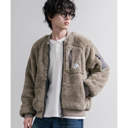 ボアジャケット ブルゾン MA-1 フライトジャケット シャギーボア メンズ レディース アウター 短丈 KRIFF MAYER 2614401 16628 （17.チャコール）｜詳細画像