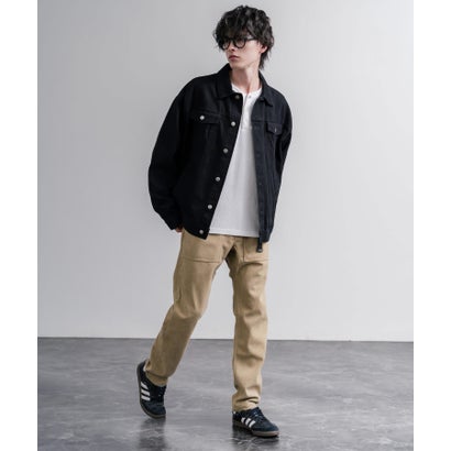 ロッキーモンロー Rocky Monroe クライミングパンツ 暖パン メンズ コーデュロイ 裏フリース テーパード イージー ウェビングベルト KRIFF MAYER クリフメイヤー 2515115 16620 （19.ブラック）｜詳細画像