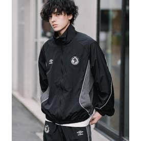 UMBRO アンブロ ナイロンジャケット トラックジャケット メンズ レディース ブルゾン ライトアウター オーバーサイズ リラックス ラグラン 16393 （ブラック）
