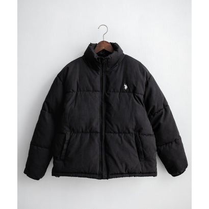 U.S. POLO ASSN. ブルゾン 中綿ジャケット ピーチスキン メンズ レディース アウター ショート丈 スタンドネック パファージャケット 16633 （19.ブラック）｜詳細画像
