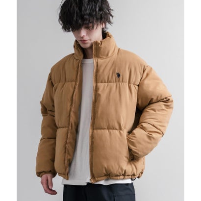 U.S. POLO ASSN. ブルゾン 中綿ジャケット ピーチスキン メンズ レディース アウター ショート丈 スタンドネック パファージャケット 16633 （19.ブラック）｜詳細画像