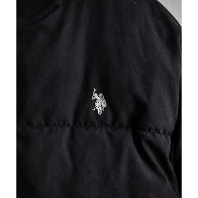 U.S. POLO ASSN. ブルゾン 中綿ジャケット ピーチスキン メンズ レディース アウター ショート丈 スタンドネック パファージャケット 16633 （25.L.ブラウン）｜詳細画像