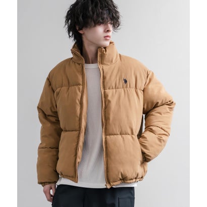 U.S. POLO ASSN. ブルゾン 中綿ジャケット ピーチスキン メンズ レディース アウター ショート丈 スタンドネック パファージャケット 16633 （25.L.ブラウン）｜詳細画像