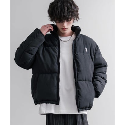 U.S. POLO ASSN. ブルゾン 中綿ジャケット ピーチスキン メンズ レディース アウター ショート丈 スタンドネック パファージャケット 16633 （25.L.ブラウン）｜詳細画像