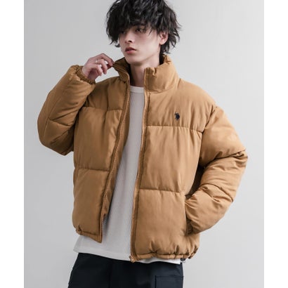 U.S. POLO ASSN. ブルゾン 中綿ジャケット ピーチスキン メンズ レディース アウター ショート丈 スタンドネック パファージャケット 16633 （79.カーキ）｜詳細画像