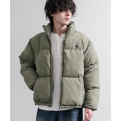 U.S. POLO ASSN. ブルゾン 中綿ジャケット ピーチスキン メンズ レディース アウター ショート丈 スタンドネック パファージャケット 16633 （79.カーキ）｜詳細画像