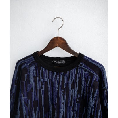 ロッキーモンロー Rocky Monroe スウェット ジャガードニット メンズ レディース クルーネック マルチカラー ストライプ 日本製  Upscape Audience AUD6740 16551 （マルチネイビー）｜詳細画像