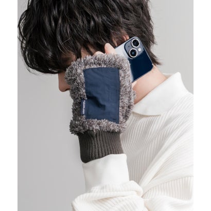 ボア手袋 ハンドウォーマー グローブ メンズ レディース 防寒 スマホ フィンガーレス 寒さ対策 デミグラブ KRIFF MAYER Z2627839 16648 （107.レオパード）｜詳細画像
