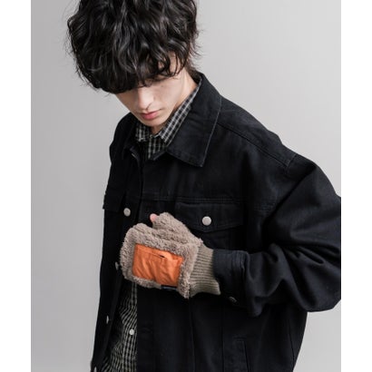 ボア手袋 ハンドウォーマー グローブ メンズ レディース 防寒 スマホ フィンガーレス 寒さ対策 デミグラブ KRIFF MAYER Z2627839 16648 （25.モカ）｜詳細画像