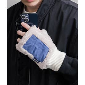ボア手袋 ハンドウォーマー グローブ メンズ レディース 防寒 スマホ フィンガーレス 寒さ対策 デミグラブ KRIFF MAYER Z2627839 16648 （5.オフ）