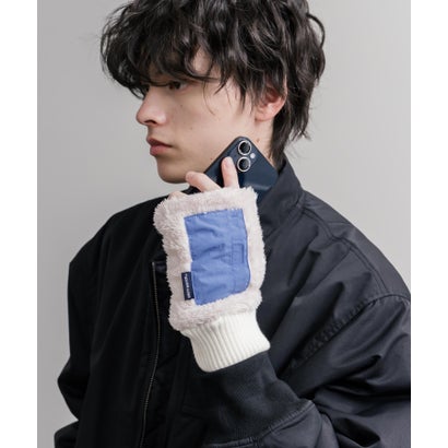 ボア手袋 ハンドウォーマー グローブ メンズ レディース 防寒 スマホ フィンガーレス 寒さ対策 デミグラブ KRIFF MAYER Z2627839 16648 （19.ブラック）｜詳細画像
