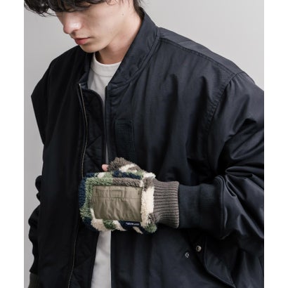 ボア手袋 ハンドウォーマー グローブ メンズ レディース 防寒 スマホ フィンガーレス 寒さ対策 デミグラブ KRIFF MAYER Z2627839 16648 （90.マルチ）｜詳細画像