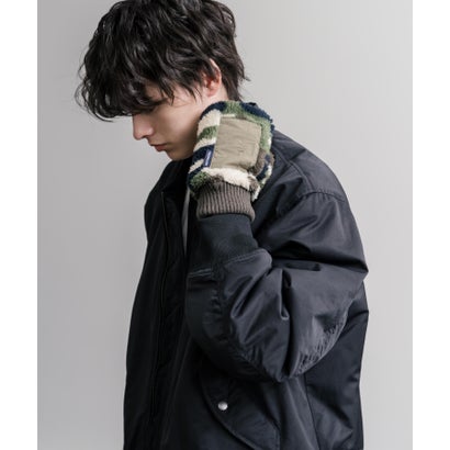 ボア手袋 ハンドウォーマー グローブ メンズ レディース 防寒 スマホ フィンガーレス 寒さ対策 デミグラブ KRIFF MAYER Z2627839 16648 （90.マルチ）｜詳細画像