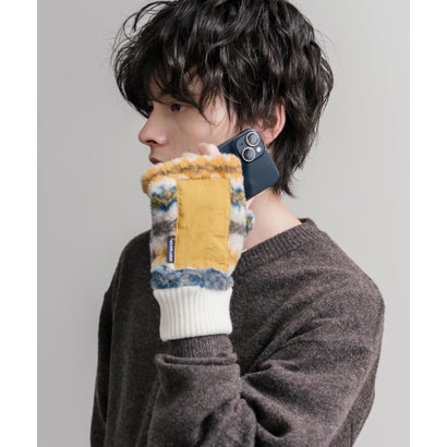ボア手袋 ハンドウォーマー グローブ メンズ レディース 防寒 スマホ フィンガーレス 寒さ対策 デミグラブ KRIFF MAYER Z2627839 16648 （90.マルチ）｜詳細画像