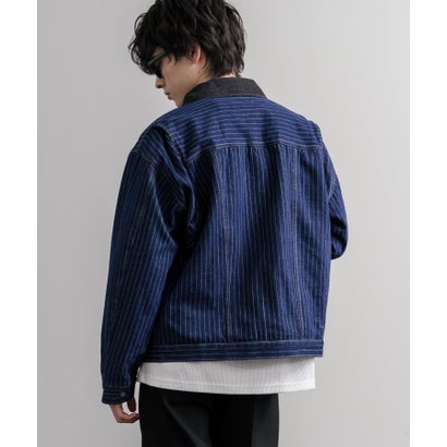 ロッキーモンロー Rocky Monroe デニムジャケット コーデュロイ メンズ Gジャン アウター 裏フリース 11オンス オーバーサイズ KRIFF MAYER クリフメイヤー 2625150 16647 （79.ネイビー）｜詳細画像