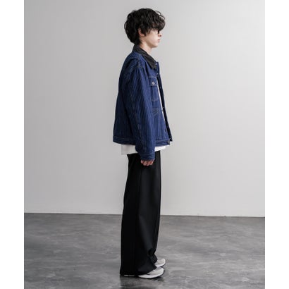 ロッキーモンロー Rocky Monroe デニムジャケット コーデュロイ メンズ Gジャン アウター 裏フリース 11オンス オーバーサイズ KRIFF MAYER クリフメイヤー 2625150 16647 （79.ネイビー）｜詳細画像