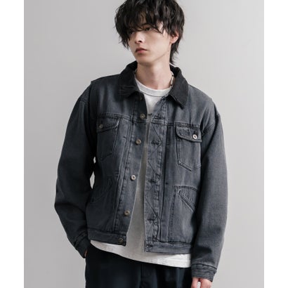 ロッキーモンロー Rocky Monroe デニムジャケット コーデュロイ メンズ Gジャン アウター 裏フリース 11オンス オーバーサイズ KRIFF MAYER クリフメイヤー 2625150 16647 （1669.ブルーストライプ）｜詳細画像