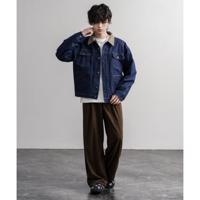 ロッキーモンロー Rocky Monroe デニムジャケット コーデュロイ メンズ Gジャン アウター 裏フリース 11オンス オーバーサイズ KRIFF MAYER クリフメイヤー 2625150 16647 （17.チャコール）｜詳細画像