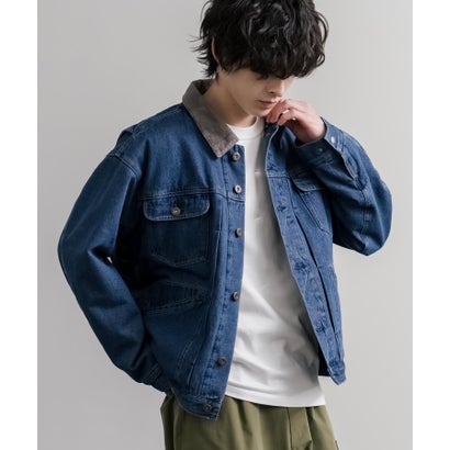 ロッキーモンロー Rocky Monroe デニムジャケット コーデュロイ メンズ Gジャン アウター 裏フリース 11オンス オーバーサイズ KRIFF MAYER クリフメイヤー 2625150 16647 （17.チャコール）｜詳細画像