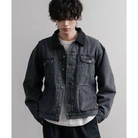 デニムジャケット コーデュロイ メンズ Gジャン アウター 裏フリース 11オンス オーバーサイズ KRIFF MAYER クリフメイヤー 2625150 16647 （17.チャコール）