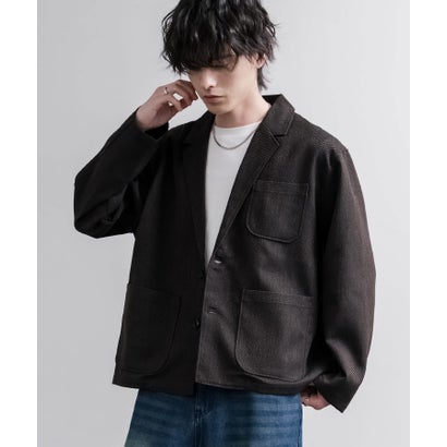 ロッキーモンロー Rocky Monroe テーラードジャケット シングル クロップド丈 メンズ LANATEC ラナテック 日本製 Upscape Audience AUD7441 16596 （グレー）｜詳細画像