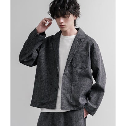 ロッキーモンロー Rocky Monroe テーラードジャケット シングル クロップド丈 メンズ LANATEC ラナテック 日本製 Upscape Audience AUD7441 16596 （グレー）｜詳細画像