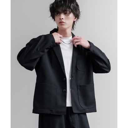 ロッキーモンロー Rocky Monroe テーラードジャケット シングル クロップド丈 メンズ LANATEC ラナテック 日本製 Upscape Audience AUD7441 16596 （グレー）｜詳細画像