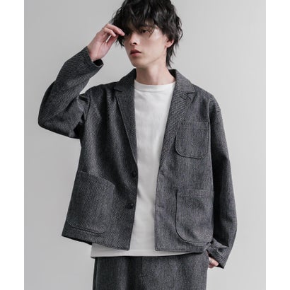 ロッキーモンロー Rocky Monroe テーラードジャケット シングル クロップド丈 メンズ LANATEC ラナテック 日本製 Upscape Audience AUD7441 16596 （ブラウン）｜詳細画像