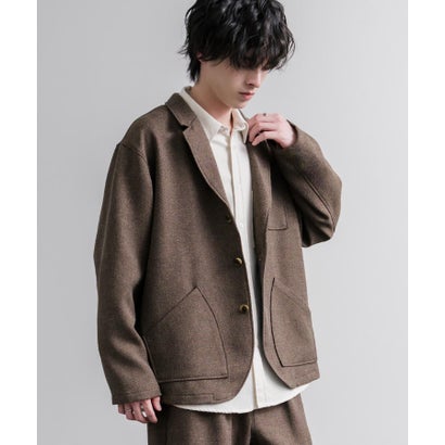ロッキーモンロー Rocky Monroe ワークジャケット ロガージャケット メンズ LANATEC ラナテック ヘリンボーン 日本製 Upscape Audience AUD7439 16597 （グレー）｜詳細画像
