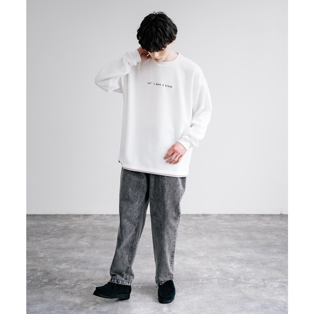 ロッキーモンロー Rocky Monroe ロンT 長袖 ダンボールニット メンズ