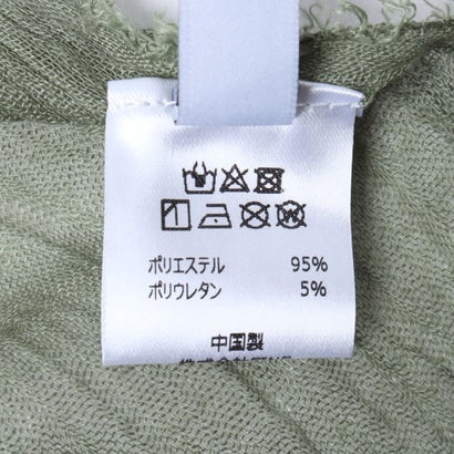 フリンジリネンタッチ大判ストール （GRAY）｜詳細画像