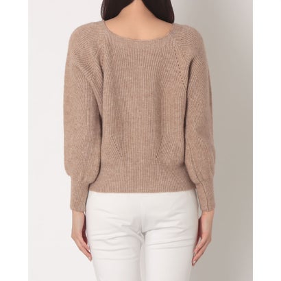 ボリュームスリーブスクエアネックニット （BEIGE）｜詳細画像