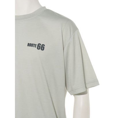 ルート66 ROUTE66 胸ロゴ&バイクモチーフバックプリントTシャツ （アイボリー）｜詳細画像