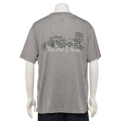 ルート66 ROUTE66 胸ロゴ&バイクモチーフバックプリントTシャツ （アイボリー）｜詳細画像