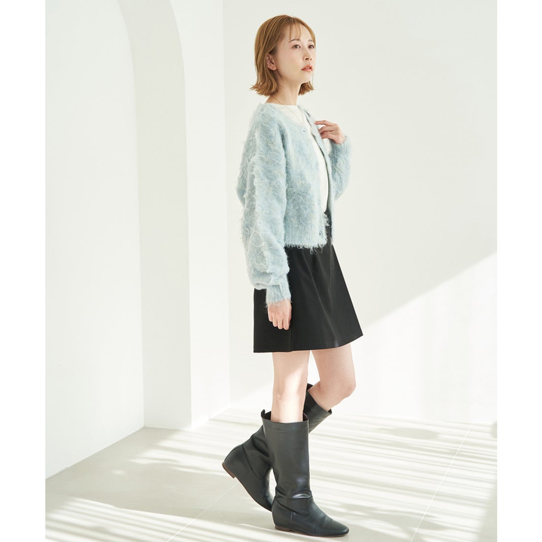 ロペピクニック ROPE' PICNIC 【一部店舗限定】2WAY/MIX起毛ヤーン