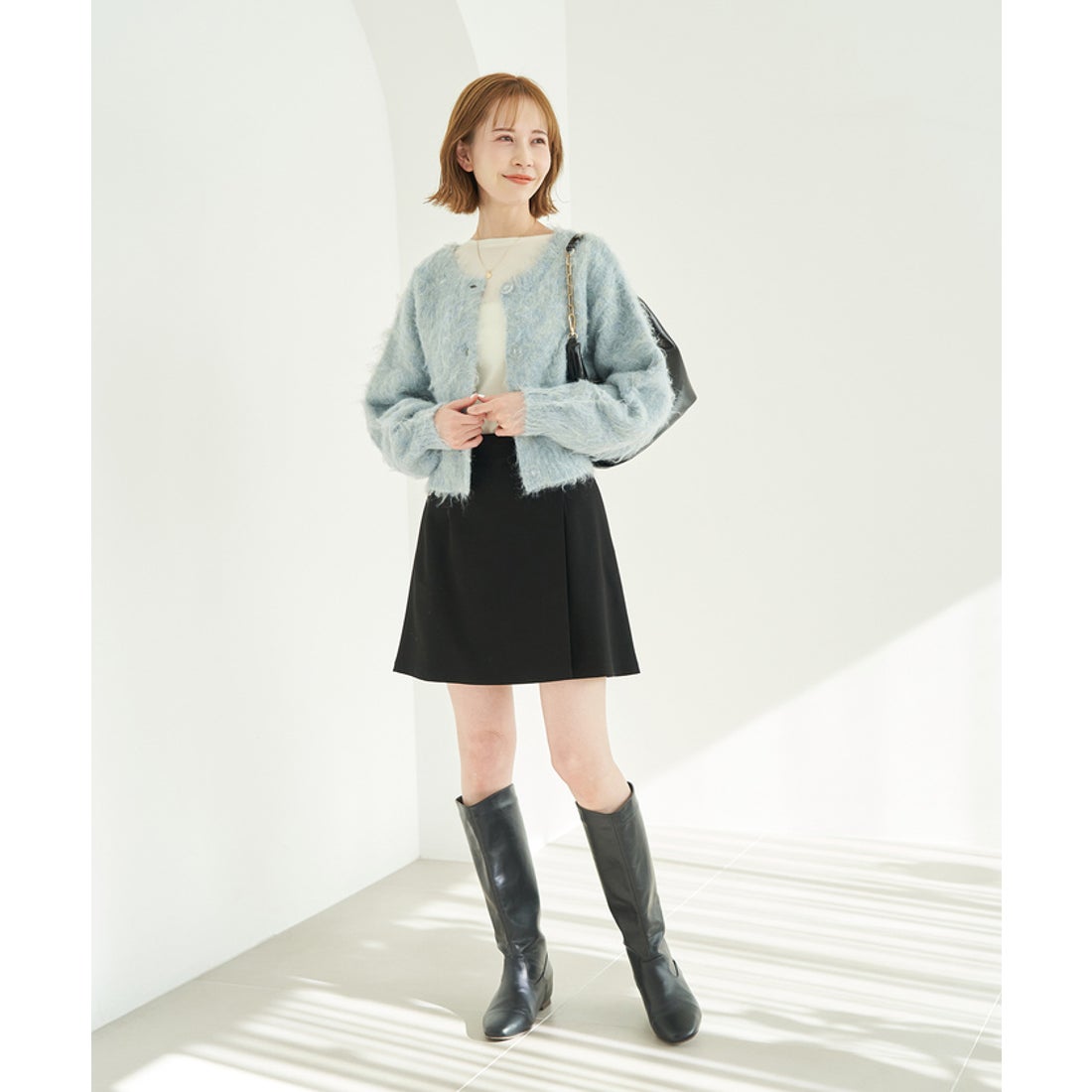 ロペピクニック ROPE' PICNIC 【一部店舗限定】2WAY/MIX起毛ヤーン