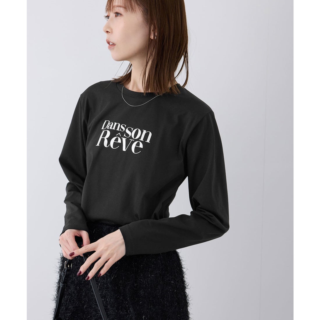 ロペピクニック ROPE' PICNIC RENUアソートロングTシャツ （ブラック