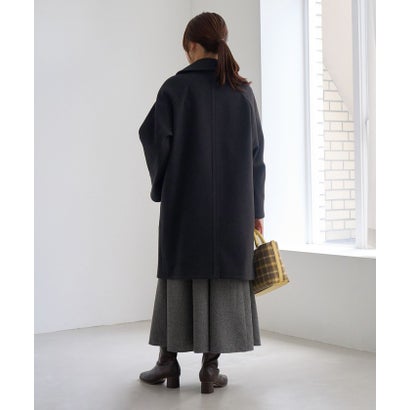 ロペピクニック ROPE' PICNIC 【WEB限定カラー】ジャージメルトン 無地＆ヘリンボーンオーバーPコート/リンクコーデ （ダークブラウン（20））｜詳細画像