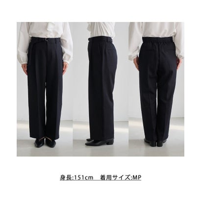 ロペピクニック ROPE' PICNIC 洗えるウーリッシュツイルワイドパンツ/低身長・小柄さんサイズ有り （オフホワイト（15））｜詳細画像