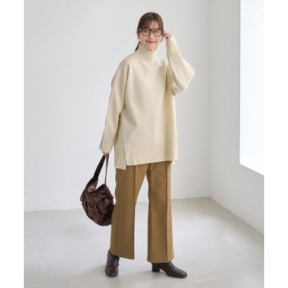 ロペピクニック ROPE' PICNIC 【WEB限定】サイドスリットニットハイネックプルオーバー/イージーケア （ピンク（63））｜詳細画像