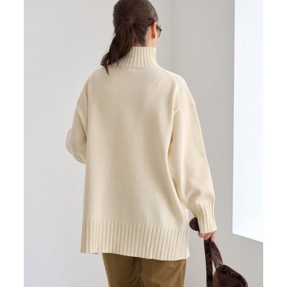 ロペピクニック ROPE' PICNIC 【WEB限定】サイドスリットニットハイネックプルオーバー/イージーケア （ダークブラウン（20））｜詳細画像