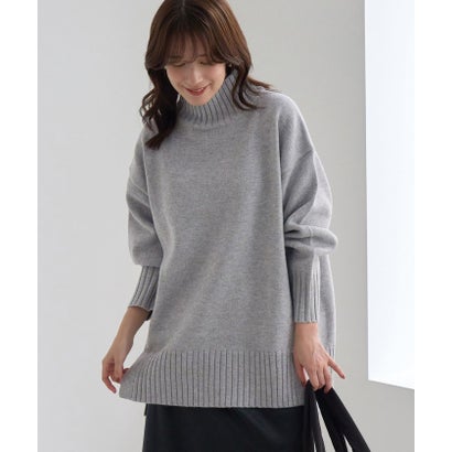 ロペピクニック ROPE' PICNIC 【WEB限定】サイドスリットニットハイネックプルオーバー/イージーケア （キナリ（16））｜詳細画像