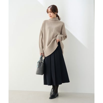 ロペピクニック ROPE' PICNIC 【WEB限定】サイドスリットニットハイネックプルオーバー/イージーケア （グレー系（09））｜詳細画像