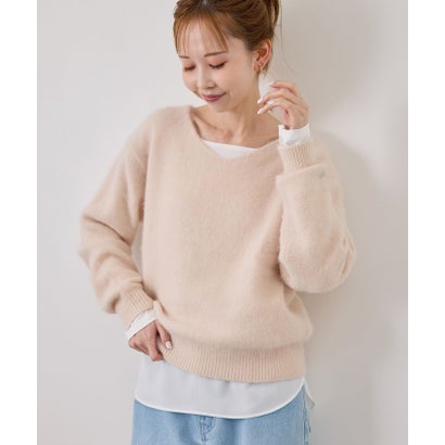ロペピクニック ROPE' PICNIC 裾切替ラウンドヘムロングスリーブTシャツ （ホワイト（10））｜詳細画像