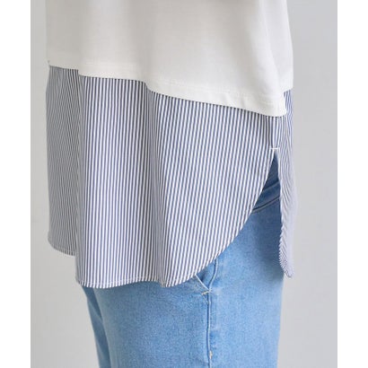 ロペピクニック ROPE' PICNIC 裾切替ラウンドヘムロングスリーブTシャツ （ホワイト系（12））｜詳細画像