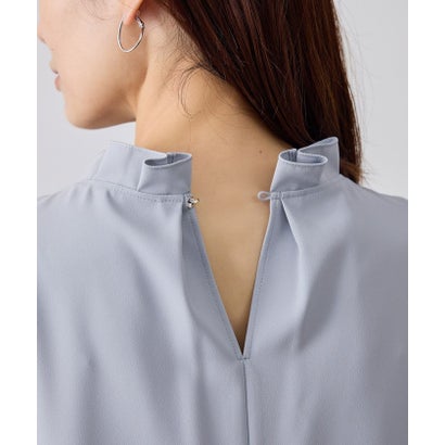 【WEB限定】ジョーゼットタック襟ブラウス/UVカット （ホワイト（10））｜詳細画像