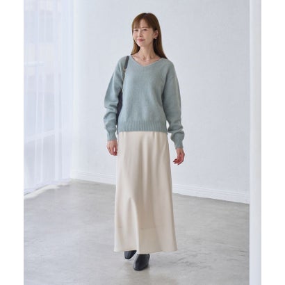 ロペピクニック ROPE' PICNIC FOX BLEND Vネックニットプルオーバー （グレー（07））｜詳細画像