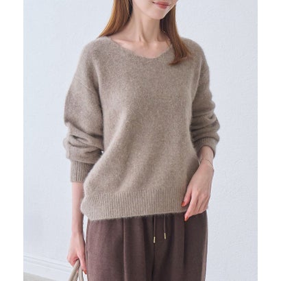 ロペピクニック ROPE' PICNIC FOX BLEND Vネックニットプルオーバー （ベージュ系（28））｜詳細画像