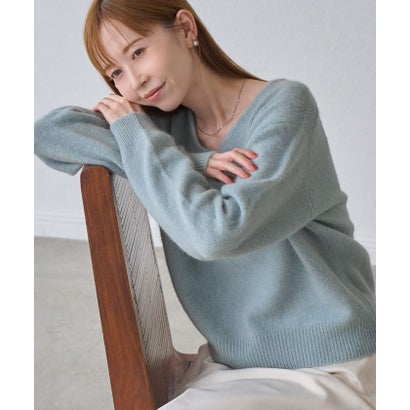 ロペピクニック ROPE' PICNIC FOX BLEND Vネックニットプルオーバー （ベージュ系（28））｜詳細画像